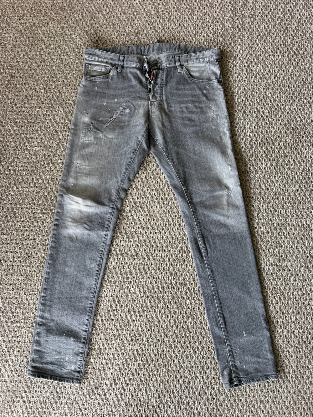 DSQUARED2 Men's Skinny Jeans in Washed Gray